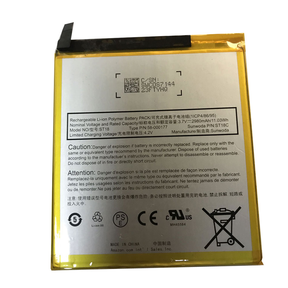 Batería para Amazon Kindle Fire 7th Gen ST18C